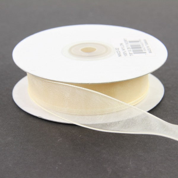 7/8"X25YD SHEER IVORY A4