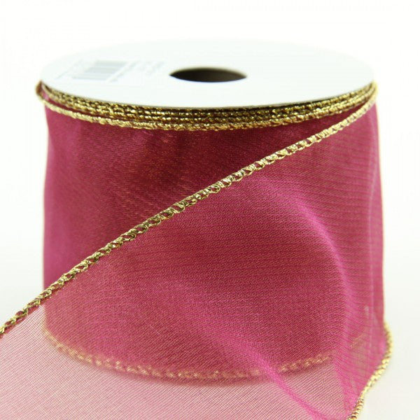 2.5"X10YD SHEER/GLD EDGE A4