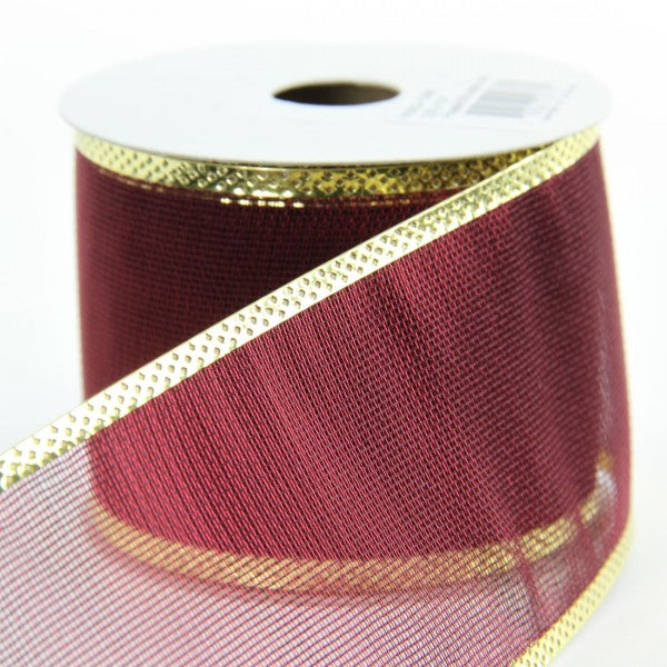 2.5"X10YD BURGUNDY MESH A4