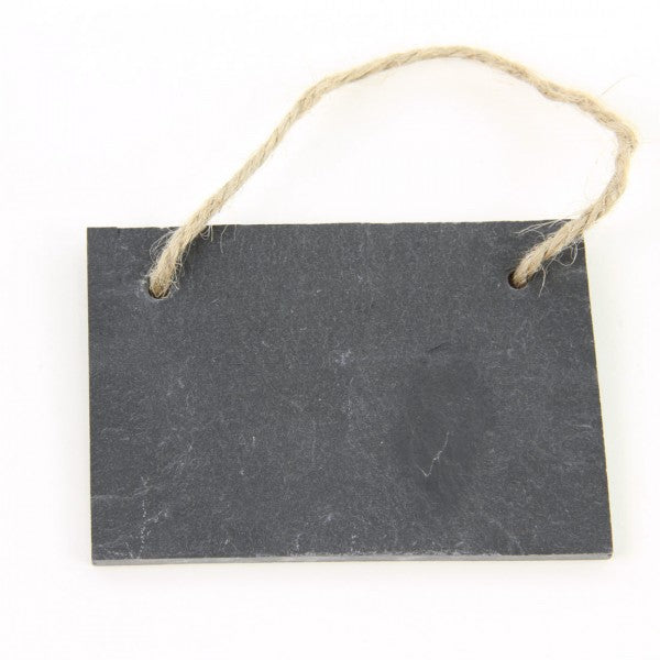4"X2.75"RECT.SLATE HANG.ORNA