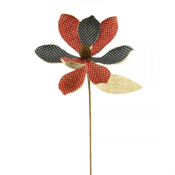 25"BURLAP FLOWER STEM A4