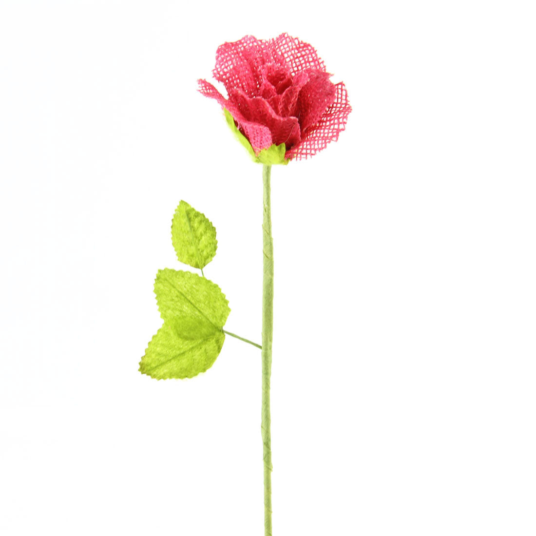 17.75"BURLAP ROSE STEM A4