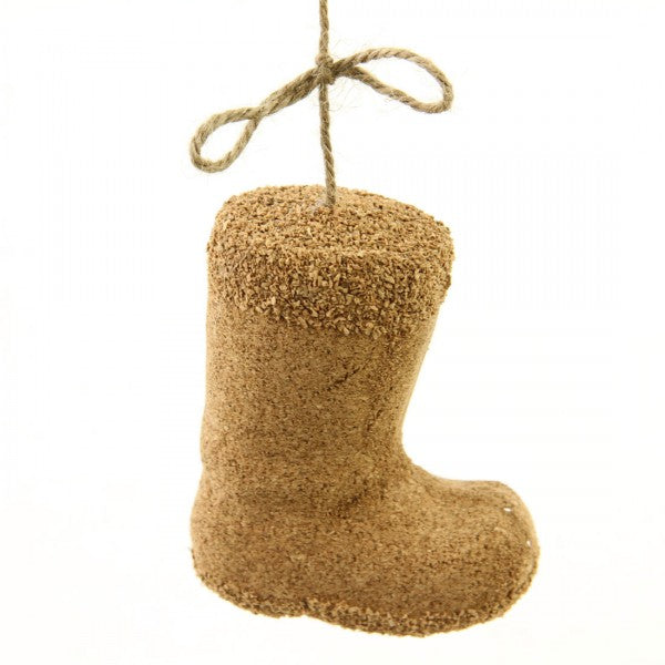 4"HANG.CORK BOOT ORNA A4
