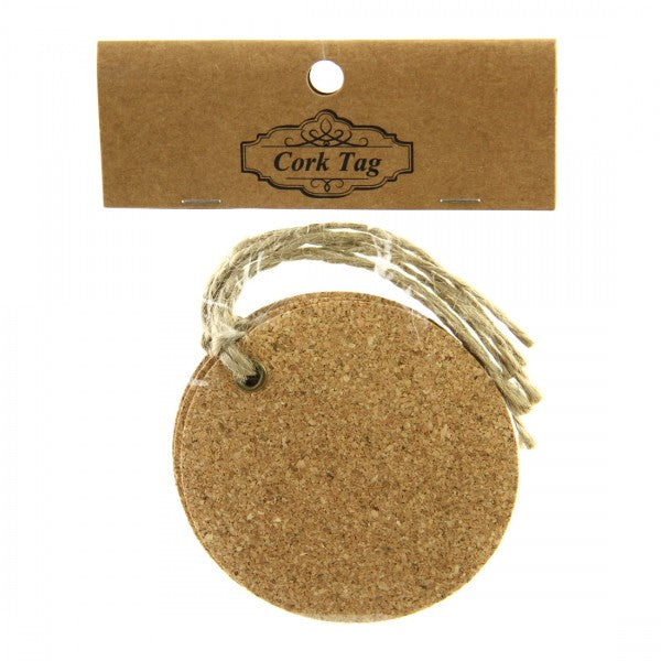 HANG.RND CORK TAG 3/PKG