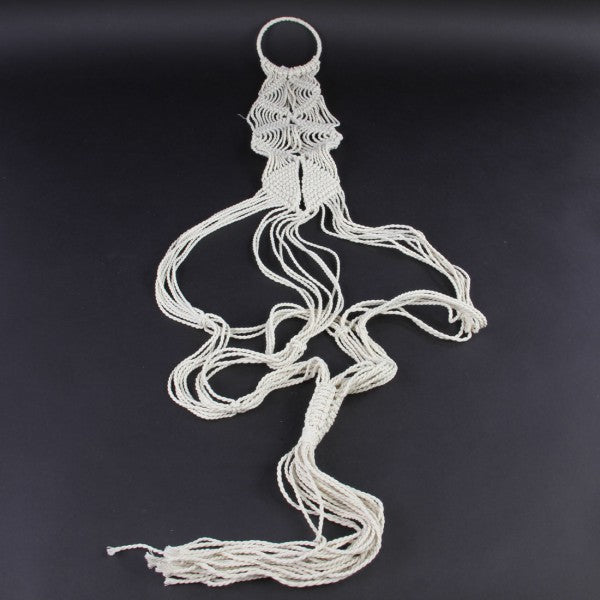 55"COTTON ROPE FLWR POT HNGR
