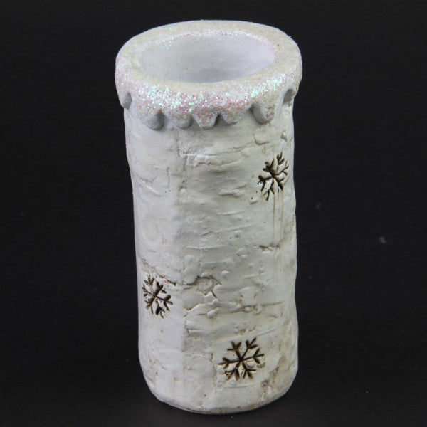 6"BIRCH CANDLE HOLDER
