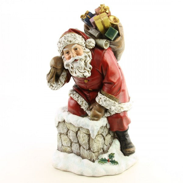 SANTA CLIMBING DOWN CHIMNEY
